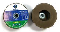4 Inch Abrasive Green Silicon Carbide Grinding Stone Dengan 5 / 8-11 Thread Untuk Granit 4X2X5 / 8-11,60 Grit
