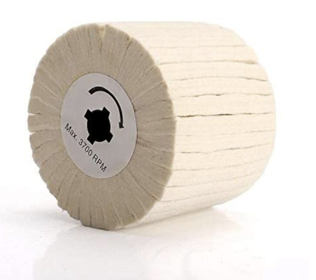 4 Inch Wool Striping Wire Drawing Finishing Roda Poles Alat Putar Roda Penggosok Abrasive Untuk Poles Permukaan