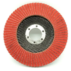 100 * 11 * 16mm A / O Fiberglass Backing Abrasive Flap Disc